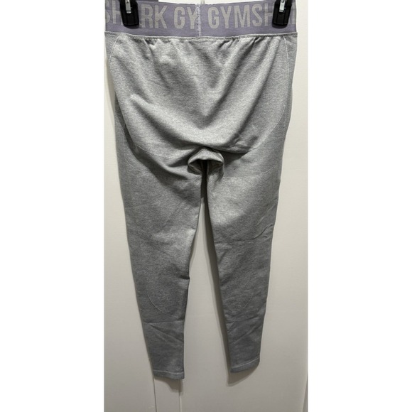 Gymshark Pants - Gymshark Flex Seamless Leggings Grey Purple Size M Gym Yoga Compression Workout